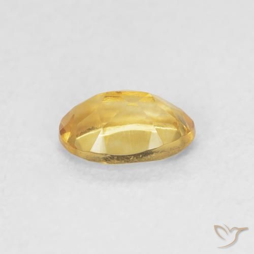 0.44克拉天然黄水晶，椭圆形，VVS-VS