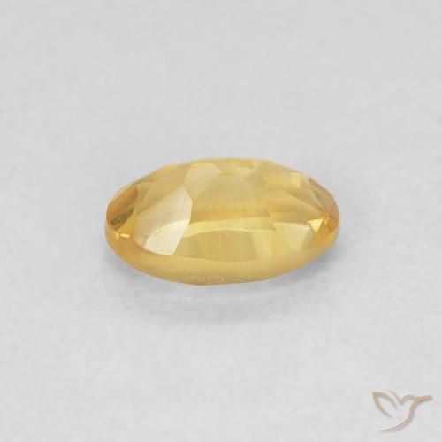 0.44克拉天然黄水晶，椭圆形，VVS-VS