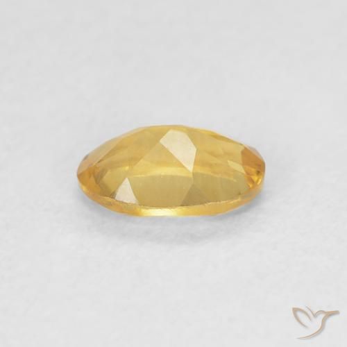 0.41克拉天然黄水晶，椭圆形，VVS-VS