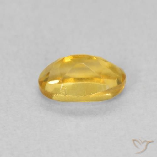 0.46克拉天然黄水晶，椭圆形，VVS-VS