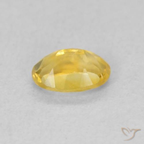 0.41克拉天然黄水晶，椭圆形，VVS-VS