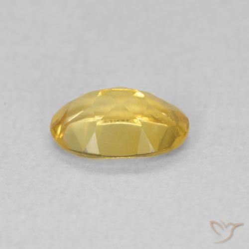 0.37克拉天然黄水晶，椭圆形，VVS-VS