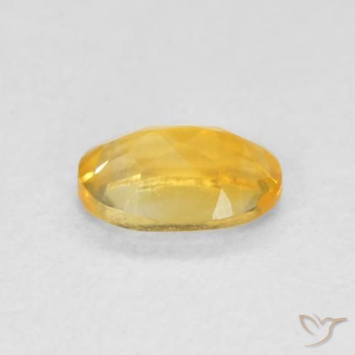 0.42克拉天然黄水晶，椭圆形，VVS-VS