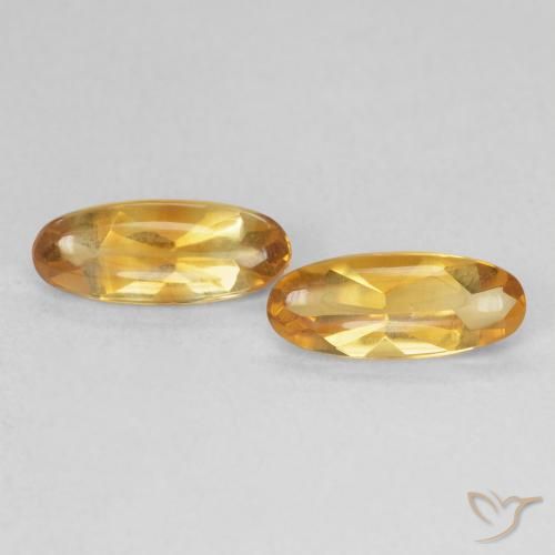 1.68ctw 天然 Medium Light-Golden 黄水晶, 椭圆形, 透明