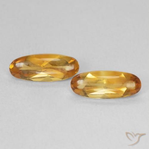 1.72ctw 天然 Medium Light-Golden 黄水晶, 椭圆形, 透明