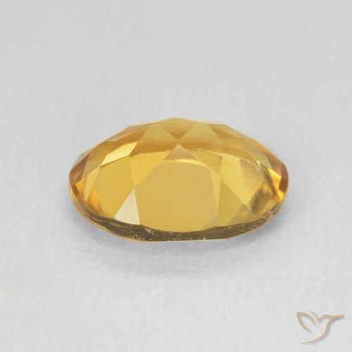 3.19克拉天然黄水晶，椭圆形，VVS-VS