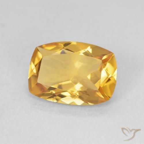 2.53克拉天然黄水晶，软垫，VVS