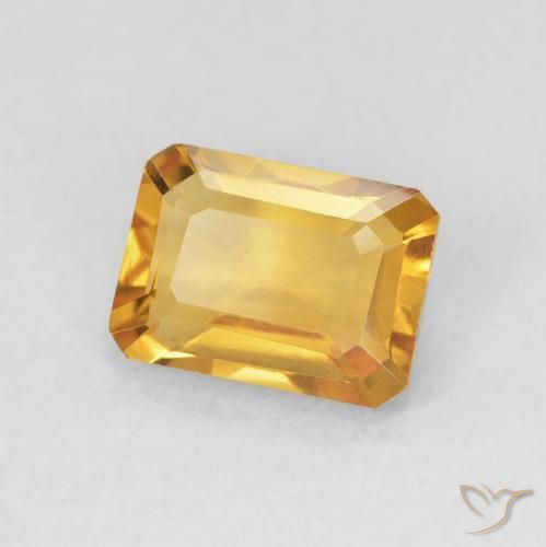 1.32克拉天然黄水晶，八边形，VS