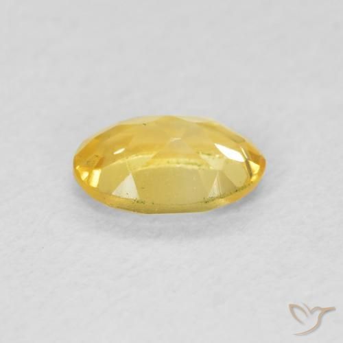 0.40克拉天然黄水晶，椭圆形，VVS-VS