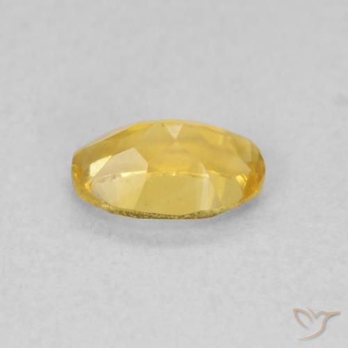0.41克拉天然黄水晶，椭圆形，VVS-VS