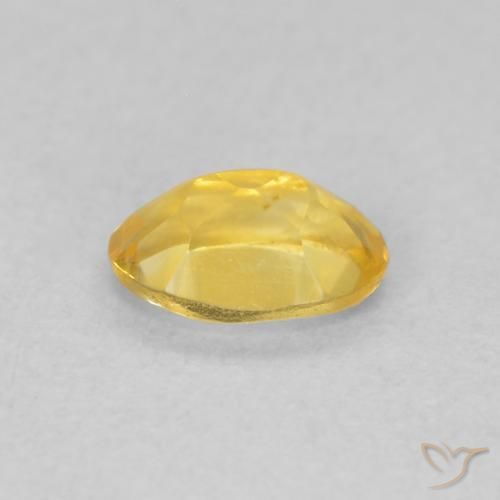 0.43克拉天然黄水晶，椭圆形，VVS-VS