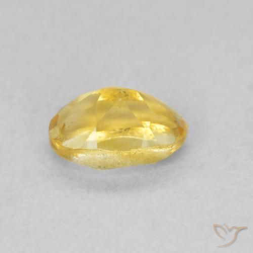 0.49克拉天然黄水晶，椭圆形，VVS