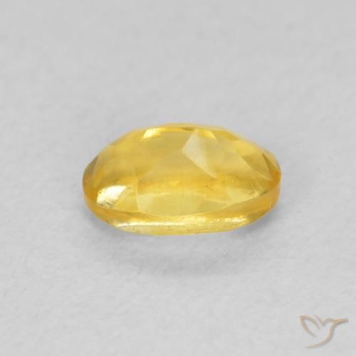 0.52克拉天然黄水晶，椭圆形，VVS