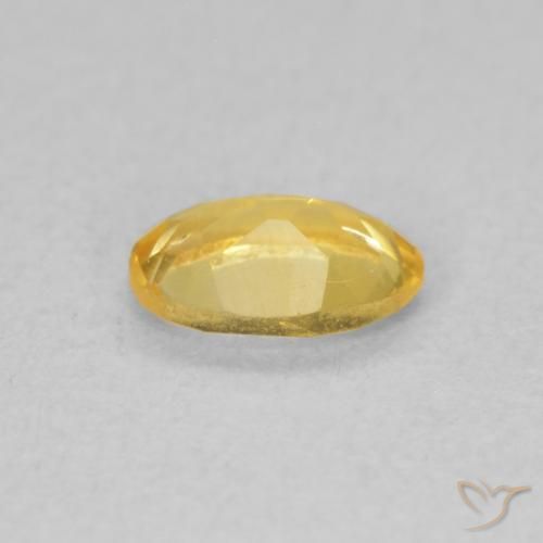 0.37克拉天然黄水晶，椭圆形，VVS-VS