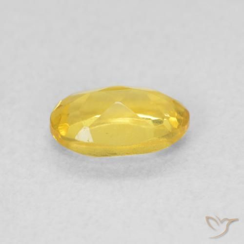 0.43克拉天然黄水晶，椭圆形，VVS-VS