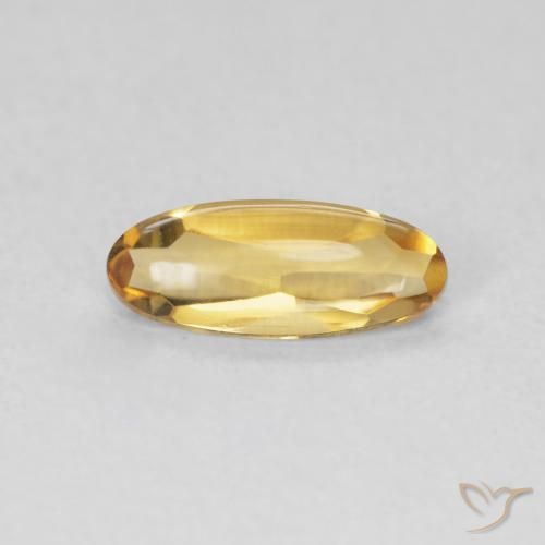 0.79ct 天然 Medium Light-Golden 黄水晶, 椭圆形, 透明