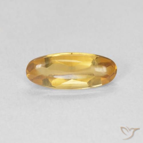 0.87ct 天然 Medium Light-Golden 黄水晶, 椭圆形, 透明