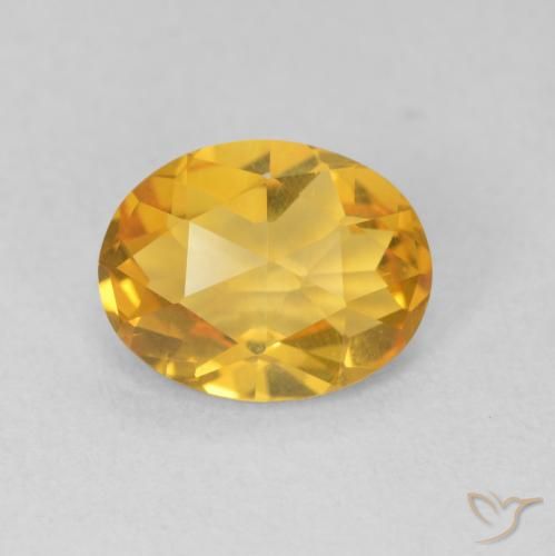 1.57ct 天然 深金色 黄水晶, 椭圆形, VVS-VS