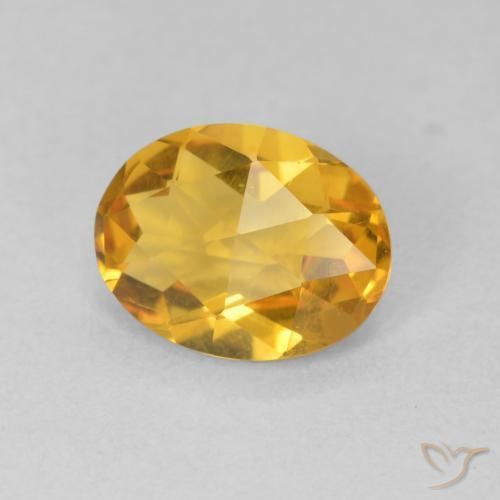1.57克拉天然黄水晶，椭圆形，VVS-VS