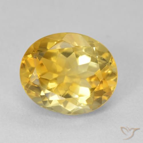 4.73ct 天然 金橙色 黄水晶, 椭圆形, VVS-VS