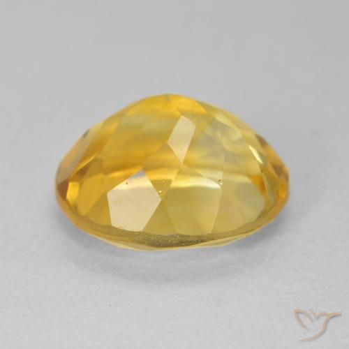 4.73克拉天然黄水晶，椭圆形，VVS-VS