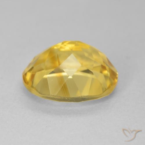 4.62克拉天然黄水晶，椭圆形，VVS-VS