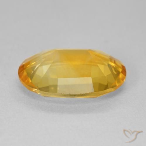 5.76克拉天然黄水晶，椭圆形，VVS