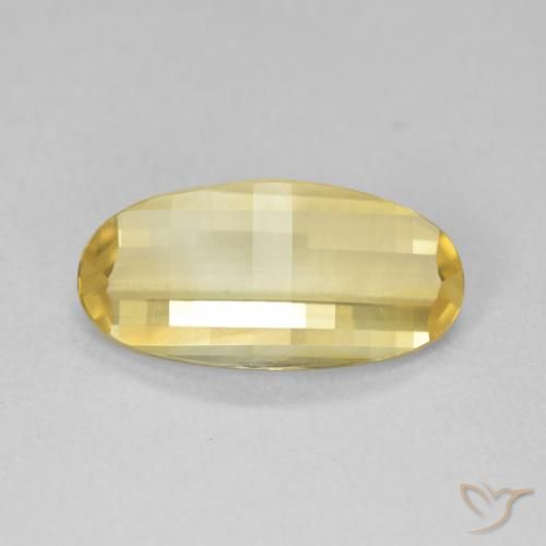 2.22ct 天然 中黄色 黄水晶, 椭圆形, VVS