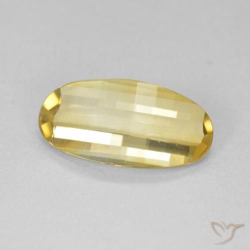 2.22克拉天然黄水晶，椭圆形，VVS