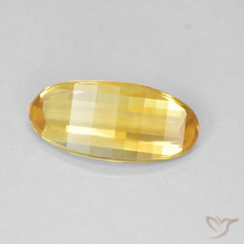 1.94克拉天然黄水晶，椭圆形，VVS