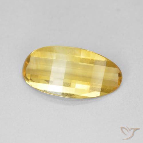 2.19克拉天然黄水晶，椭圆形，VVS
