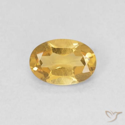 0.38ct 天然 黄金色 黄水晶, 椭圆形, VVS-VS