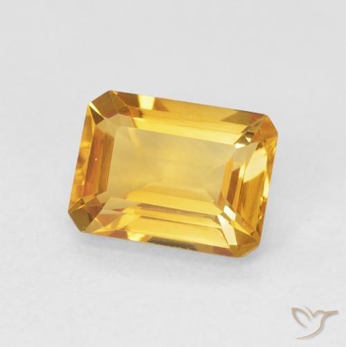 1.59克拉天然黄水晶，八边形，VVS