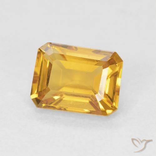 1.58克拉天然黄水晶，八边形，VVS