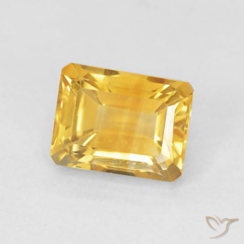 1.93克拉天然黄水晶，八边形，VVS