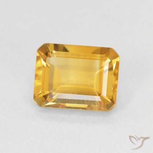 1.64克拉天然黄水晶，八边形，VVS