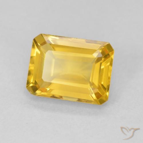 1.56克拉天然黄水晶，八边形，VVS-VS
