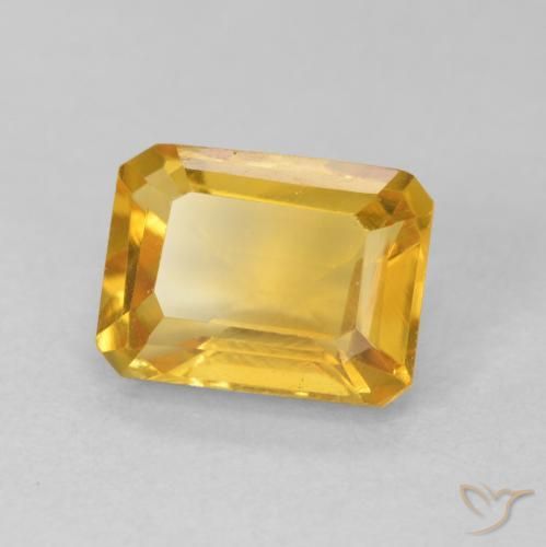 1.62克拉天然黄水晶，八边形，VVS-VS