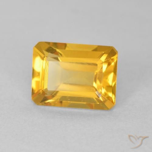 1.35克拉天然黄水晶，八边形，VVS-VS
