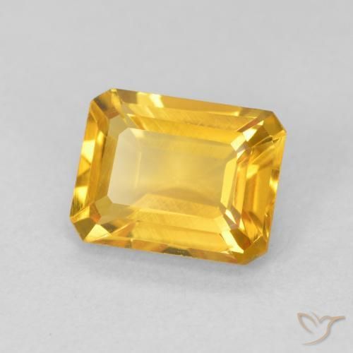 1.52克拉天然黄水晶，八边形，VVS-VS
