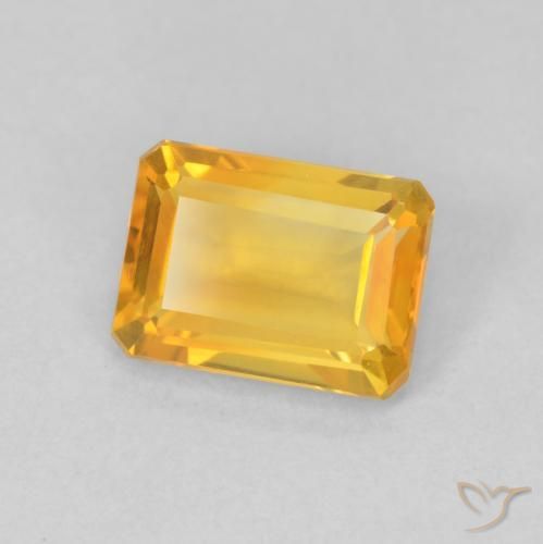 1.26克拉天然黄水晶，八边形，VVS-VS