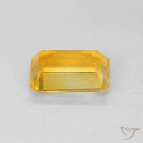 1.26克拉天然黄水晶，八边形，VVS-VS