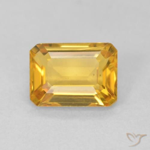 1.43ct 天然 橙金 黄水晶, 祖母绿式切割, VVS-VS