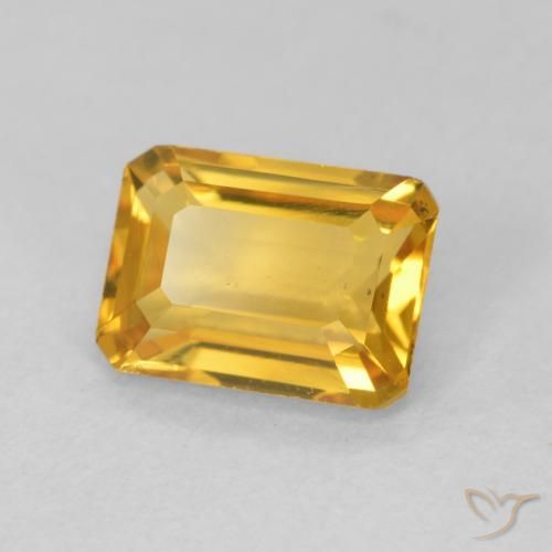 1.43克拉天然黄水晶，八边形，VVS-VS