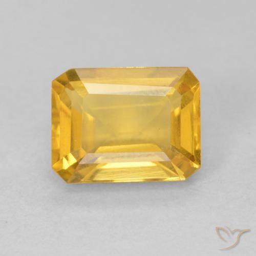 1.64ct 天然 亮金 黄水晶, 祖母绿式切割, VVS-VS