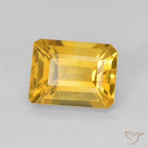 1.60克拉天然黄水晶，八边形，VVS-VS