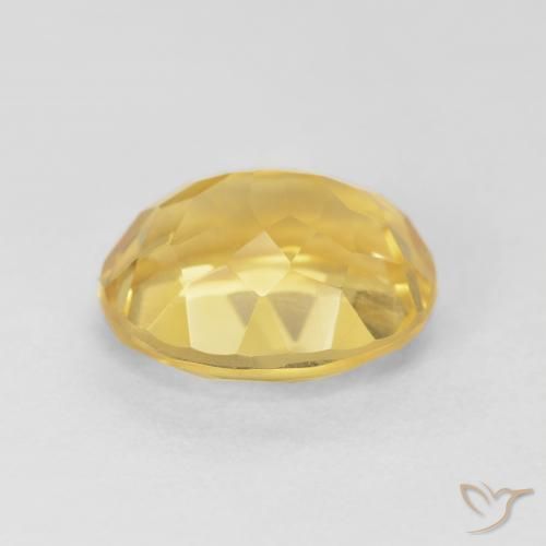 4.77克拉天然黄水晶，椭圆形，VVS-VS
