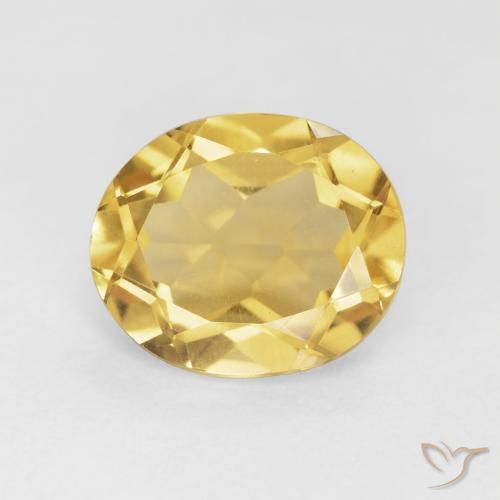 4.26ct 天然 金橙色 黄水晶, 椭圆形, VVS-VS