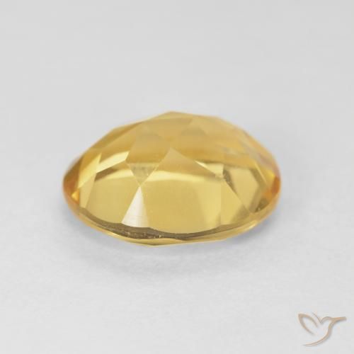 4.26克拉天然黄水晶，椭圆形，VVS-VS