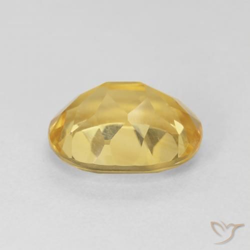 4.09克拉天然黄水晶，椭圆形，VVS-VS